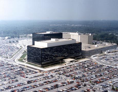 National Security Agency headquarters at Fort Meade, Maryland. Photo public domain, Wikimedia Commons.
