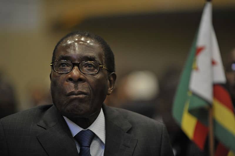 Il presidente dello Zimbabwe Robert Mugabe, foto di pubblico dominio su Wiki Commons.