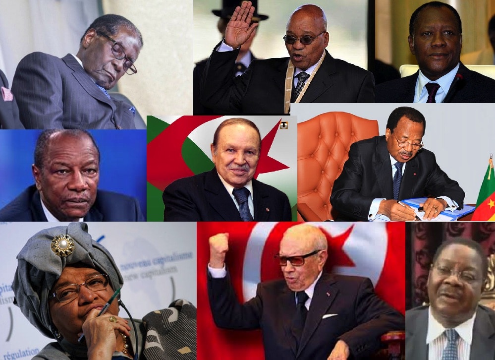 Alcuni dei presidenti africani più anziani, elaborazione di Davide Galati.