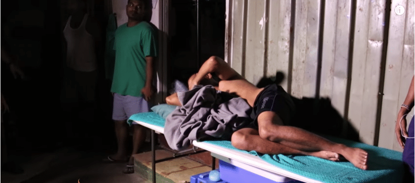 Interno del centro detenzione a Manus - Foto da video di Aljazeera