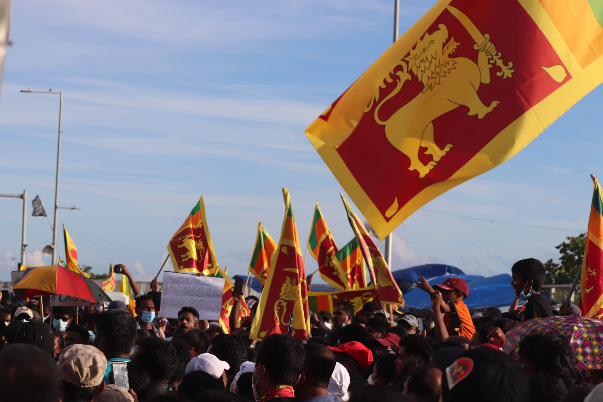 Marcia di protesta in Sri Lanka