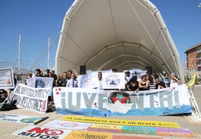 Manifestazione di sostegno all'equipaggio della Iuventa. Trapani, Sicilia. 21 Maggio 2022. Ph. Alessandro Luparello