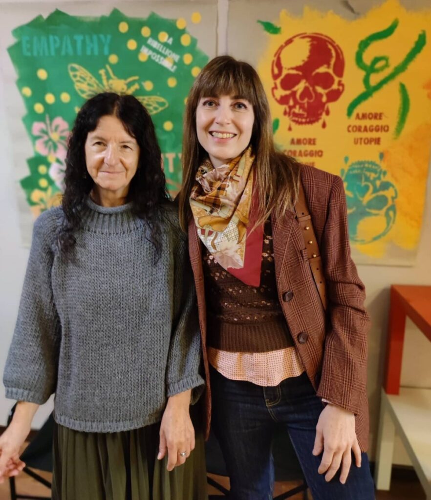 Silvia Treves e Romina Braggion, redattrici di Solarpunk. Foto gentilmente concessa da Romina.
